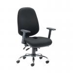 First Arista Aire High Back Ergonomic Operator Chair 675x580x1035-1230mm Black KF80331 KF80331