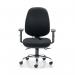 First Arista Aire High Back Ergonomic Operator Chair 675x580x1035-1230mm Black KF80331 KF80331