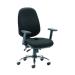 First Arista Aire High Back Ergonomic Operator Chair 675x580x1035-1230mm Black KF80331 KF80331