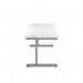 First Rectangular Cantilever Desk 1200x800x730mm WhiteSilver KF803331 KF803331