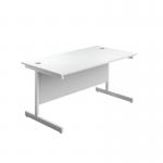 First Rectangular Cantilever Desk 1200x800x730mm WhiteWhite KF803362 KF803362