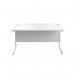 First Rectangular Cantilever Desk 1200x800x730mm WhiteWhite KF803362 KF803362