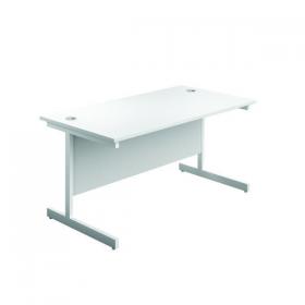 First Rectangular Cantilever Desk 1200x800x730mm White/White KF803362 KF803362