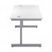 First Rectangular Cantilever Desk 1400x800x730mm White/Silver KF803393 KF803393