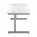 First Rectangular Cantilever Desk 1400x800x730mm WhiteSilver KF803393 KF803393