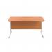 First Rectangular Cantilever Desk 1400x800x730mm BeechWhite KF803409 KF803409