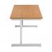 First Rectangular Cantilever Desk 1400x800x730mm Nova Oak/White KF803416 KF803416