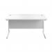 First Rectangular Cantilever Desk 1400x800x730mm White/White KF803423 KF803423