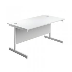 VOW First Rectangular Cantilever Desk 1400x800x730mm WhiteWhite KF803423 KF803423