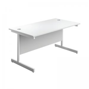 VOW First Rectangular Cantilever Desk 1400x800x730mm WhiteWhite