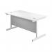 First Rectangular Cantilever Desk 1400x800x730mm WhiteWhite KF803423 KF803423