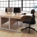 First Rectangular Cantilever Desk 1600x800x730mm Beech/Silver KF803430 KF803430