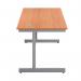 First Rectangular Cantilever Desk 1600x800x730mm BeechSilver KF803430 KF803430