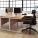 First Rectangular Cantilever Desk 1600x800x730mm Nova Oak/Silver KF803447 KF803447