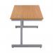 First Rectangular Cantilever Desk 1600x800x730mm Nova OakSilver KF803447 KF803447