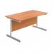 First Rectangular Cantilever Desk 1600x800x730mm BeechWhite KF803461 KF803461