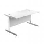 First Rectangular Cantilever Desk 1600x800x730mm WhiteWhite KF803485 KF803485