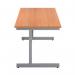 First Rectangular Cantilever Desk 1800x800x730mm BeechSilver KF803492 KF803492