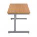 First Rectangular Cantilever Desk 1800x800x730mm Nova OakSilver KF803508 KF803508