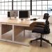 First Rectangular Cantilever Desk 1800x800x730mm White/Silver KF803515 KF803515