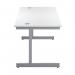 First Rectangular Cantilever Desk 1800x800x730mm WhiteSilver KF803515 KF803515