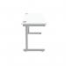 Astin Rectangular Single Upright Cantilever Desk 1400x600x730mm Arctic WhiteSilver KF803517 KF803517