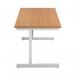 First Rectangular Cantilever Desk 1800x800x730mm Nova OakWhite KF803539 KF803539