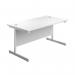 First Rectangular Cantilever Desk 1800x800x730mm White/White KF803546 KF803546