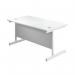 First Rectangular Cantilever Desk 1800x800x730mm White/White KF803546 KF803546