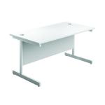 First Rectangular Cantilever Desk 1800x800x730mm White/White KF803546 KF803546