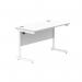 Astin Rectangular Single Upright Cantilever Desk 1200x600x730mm Arctic WhiteArctic White KF803578 KF803578