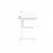 Astin Rectangular Single Upright Cantilever Desk 1200x600x730mm Arctic WhiteArctic White KF803578 KF803578