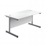First Single Desk with 3 Drawers Pedestal 1600x800mm WhiteSilver KF803607 KF803607