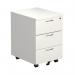 First Single Desk with 3 Drawers Pedestal 1600x800mm WhiteSilver KF803607 KF803607