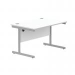 Astin Rectangular Single Upright Cantilever Desk 1200x800x730mm Arctic WhiteArctic White KF803608 KF803608