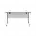 Astin Rectangular Single Upright Cantilever Desk 1200x800x730mm Arctic WhiteArctic White KF803608 KF803608