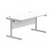 Astin Rectangular Single Upright Cantilever Desk 1400x800x730mm Arctic White/Arctic White KF803617 KF803617