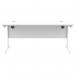 Astin Rectangular Single Upright Cantilever Desk 1600x800x730mm Arctic White/Arctic White KF803627 KF803627