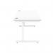 Astin Rectangular Single Upright Cantilever Desk 1600x800x730mm Arctic WhiteArctic White KF803627 KF803627