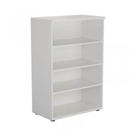 VOW First 3 Shelf Wooden Bookcase 800x450x1200mm White KF803676 KF803676