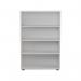 First 3 Shelf Wooden Bookcase 800x450x1200mm White KF803676 KF803676