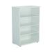 First 3 Shelf Wooden Bookcase 800x450x1200mm White KF803676