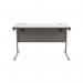 Astin Rectangular Single Upright Cantilever Desk 1200x800x730mm Alaskan Grey Oak/Silver KF803677 KF803677