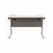 Astin Rectangular Single Upright Cantilever Desk 1200x800x730mm Alaskan Grey OakSilver KF803677 KF803677
