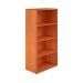 First 4 Shelf Wooden Bookcase 800x450x1600mm Beech KF803683
