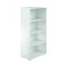 First 4 Shelf Wooden Bookcase 800x450x1600mm White KF803706