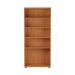 First 4 Shelf Wooden Bookcase 800x450x1800mm Beech KF803713 KF803713