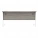 Astin Rectangular Single Upright Cantilever Desk 1600x600x730 Alaskan Grey Oak/Arctic White KF803727 KF803727