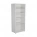 First 4 Shelf Wooden Bookcase 800x450x1800mm White KF803737 KF803737