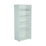 First 4 Shelf Wooden Bookcase 800x450x1800mm White KF803737 KF803737